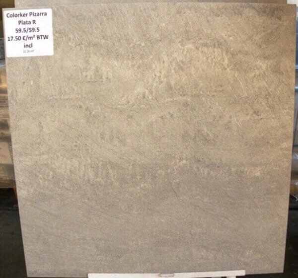 vloeren colorker pizarra plata 60x60 cm