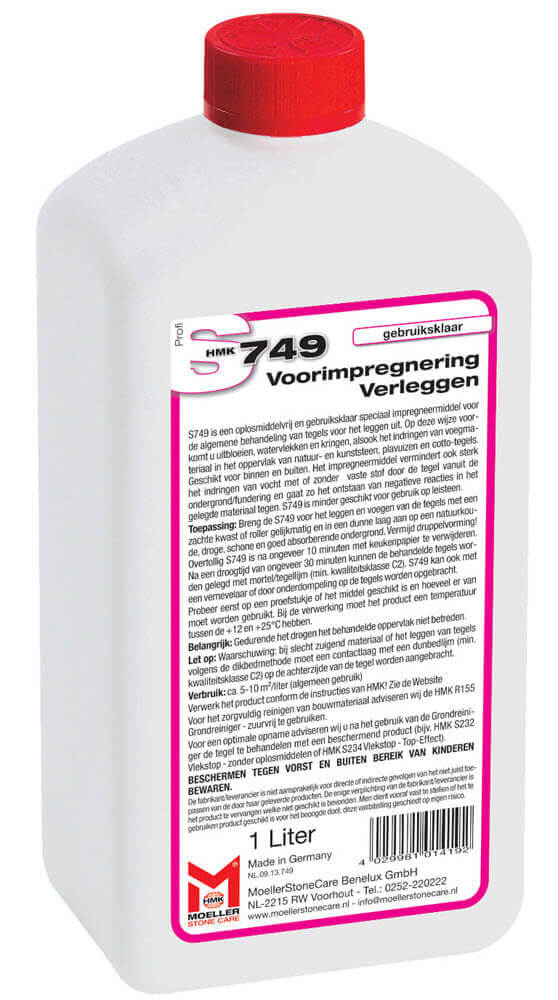 hmk s749 voorimpregnering verleggen