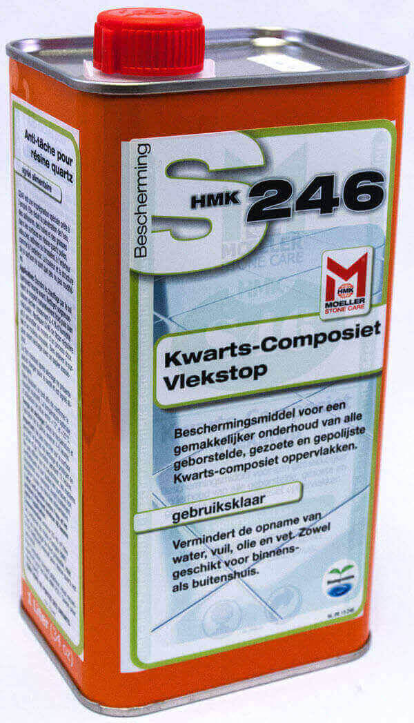 vlekstop kwartscomposiet hmk s246