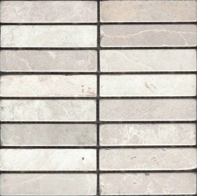 natural stone beige marble tumbled 2.3x9.8 cm