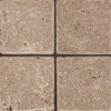 noce travertine tumbled 10x10x1 cm