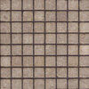 natural stone noce travertine tumbled 2.3x2.3 cm