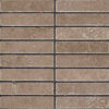 natural stone noce travertine tumbled 2.3x9.8 cm