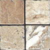 valencia travertine tumbled 10x10x1 cm