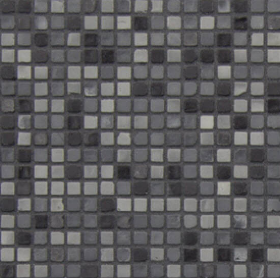 mosaico micro 6 mmx04 carbone antracite cemento