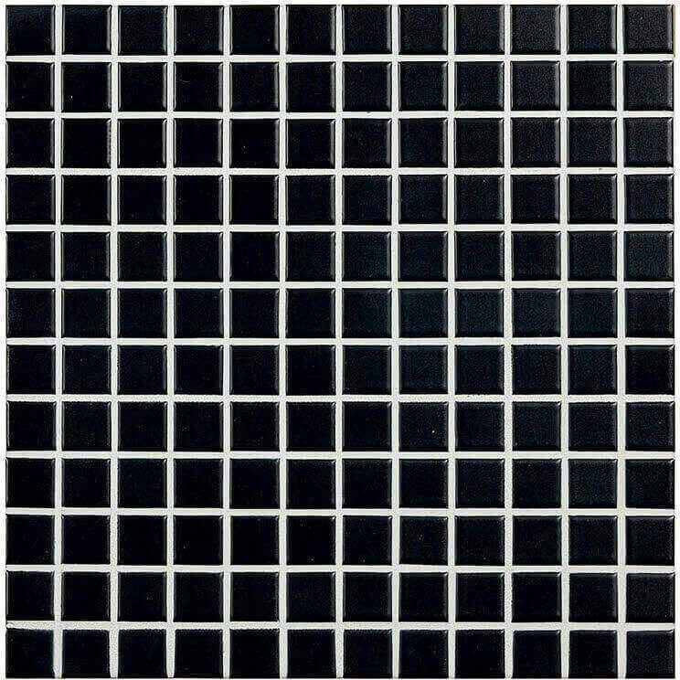 mosaïque aquacolor pure black s 23x23x6 mm