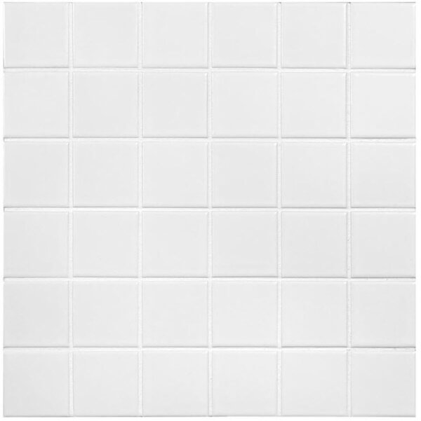 aquacolor pure white matt 48x48x6 mm