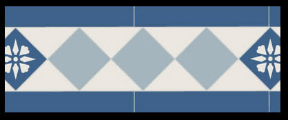 Glasgow fries 003 bleu nuit, super blanc, bleu pale