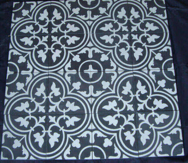 décor carreaux ciment modèle belgium nero