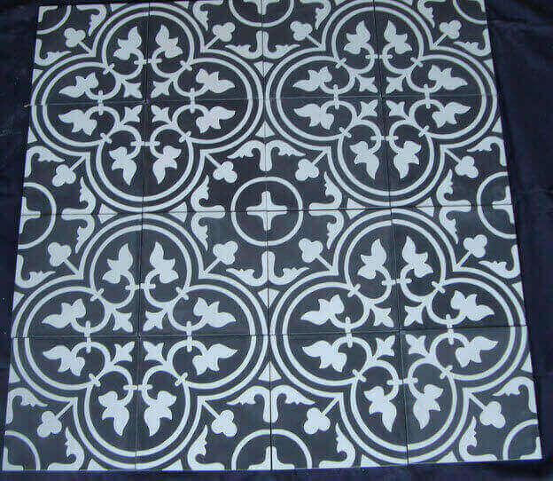 décor carreaux ciment modèle belgium nero