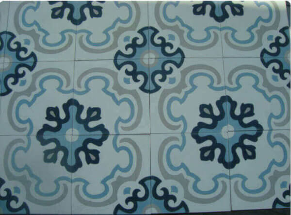 décor carreaux ciment blue