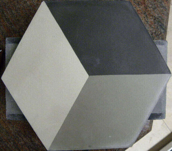 cementtegel decor hexagone