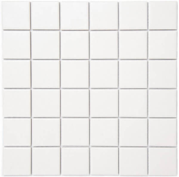 mozaïek aquacolor massive superwhite 48x48x6 mm