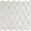 mozaïek aquacolor vintage white matt big hexagon 51x59x6 mm