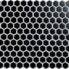 mosaïque aquacolor vintage black matt hexagon 23x26x6 mm