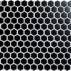 mozaïek aquacolor vintage black matt hexagon 23x26x6 mm