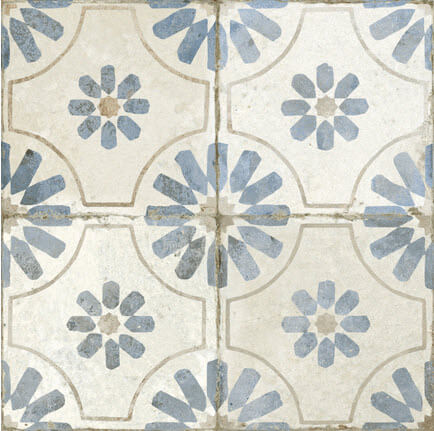 vintage carrelages fs blume blue 45x45 cm