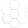 matrix porcelain white hexagon