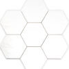 faïences sottocer matrix white glossy hexagon