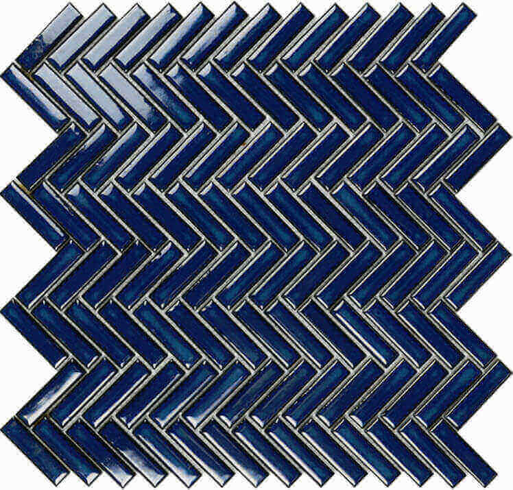 mosaïque tech chevron blue gloss