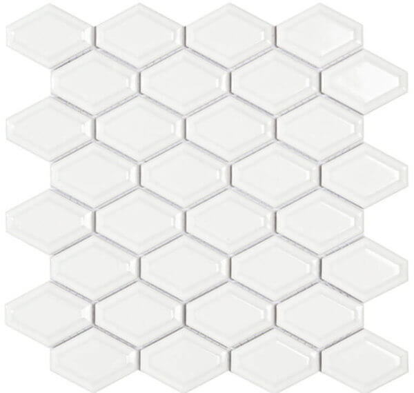 mosaïque honey comb white gloss