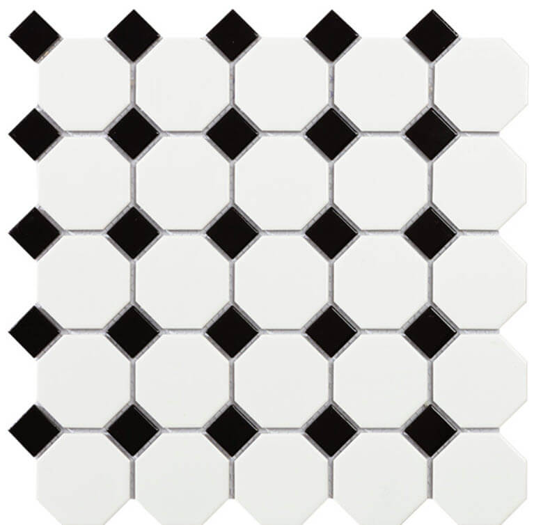 mosaïque tech octogon white matt