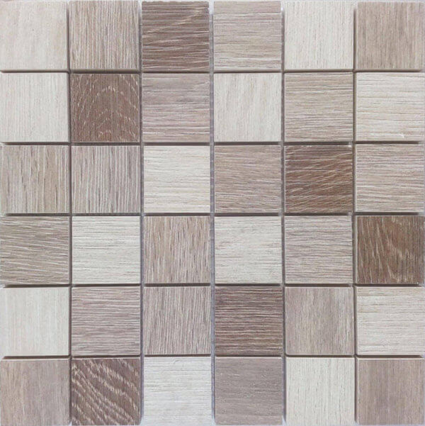 decora malla wood mix beige 29x29 cm