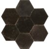 zelliges hexagon zwart