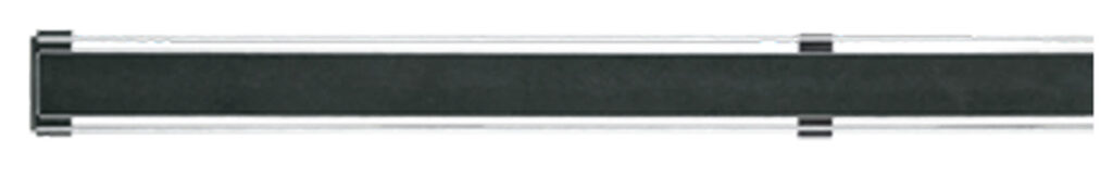 isox doucherooster plano black mate